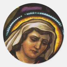 Church Windows 085 Round Sticker