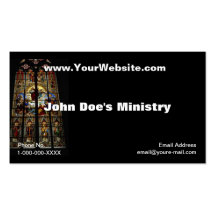 Church Windows Profile Card Business Card Templates