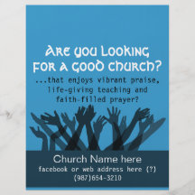 Church.Worship.Bible.Fellowship.Healing.Prayer Full Color Flyer