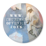 Churches of Venice fridge magnet