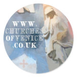 Churches of Venice small sticker