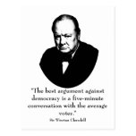 Churchill and Funny Quote Post Card