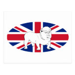 Churchill as Bulldog and the Union Jack Post Cards