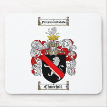 CHURCHILL FAMILY CREST -  CHURCHILL COAT OF ARMS MOUSE MAT