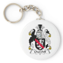 Churchill Family Crest Keychain