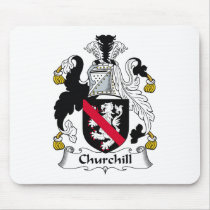 Churchill Family Crest Mouse Mats