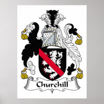Churchill Family Crest Posters