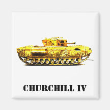 CHURCHILL IV FRIDGE MAGNET