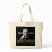 Churchill on Conservatives and Liberals Canvas Bag