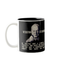 Churchill on Conservatives and Liberals Mug