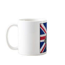 Churchill Posing With The British Flag Mugs