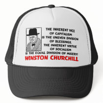 Churchill: Socialism Is Misery! Trucker Hat