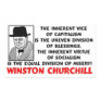Churchill: Socialism Is Misery! Sticker