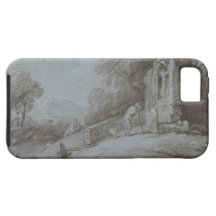 Churchyard with Figure Contemplating Tombstone (et iPhone 5 Cover
