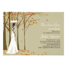 Chute dans l'amour - invitation nuptiale de douche