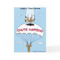 Chute Happens Funny Gifts & Collectibles Greeting Card