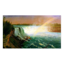 Chutes du Niagara peignant l'artiste Albert Bierst Cartes De Visite Professionnelles
