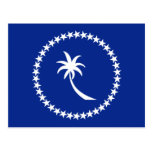 Chuuk, Micronesia flag Post Card