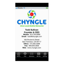 Chyngle Business Cards - Todd business cards