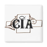 CIA CHRISTIAN IN ACTION ACRONYM FRIDGE MAGNETS