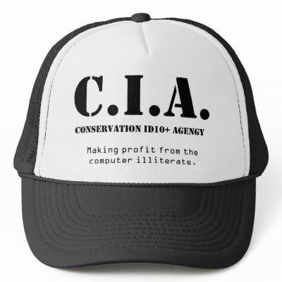 CIA id10t Hats by henryguerrero