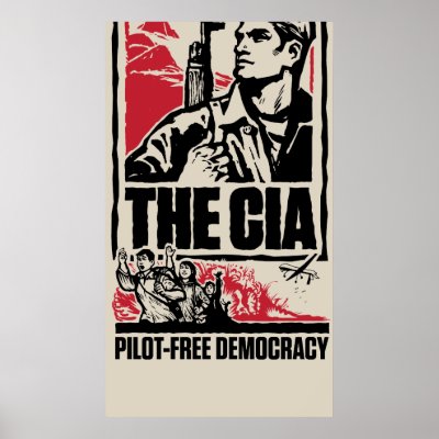 CIA Pilot-Free Democracy Poster by Libertymaniacs