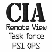 CIA, Remote View Task force, PSI OPS MWSONGS Embroidered Polo Shirt