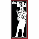 Ciao, bella. Sexy Italian girl. Mobster theme photo sculptures