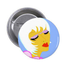 Cibermujer Pinback Button