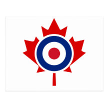 Cible de bordage d'hockey de mod Canada Cartes Postales