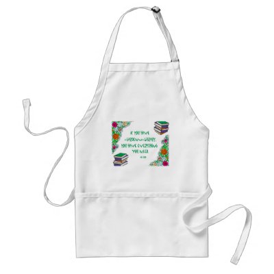 Cicero's quote on libraries aprons by friendlyspirit