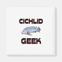 Cichlid Geek Fridge Magnet