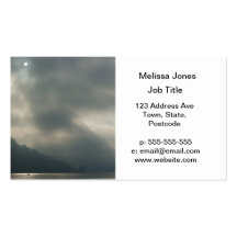 Cieux orageux de Myserious par le lac Carte De Visite