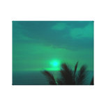 Cieux tropicaux bleus sur la toile enveloppée impressions sur toile
