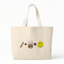 Cigar + Bourbon = Happiness Tote Bags