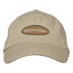 Cigar Geeks Embroidered Cap with Oval Logo Embroidered Hats