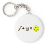 Cigar + Shots = Happiness Keychains