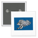 cigar smoking skull buttons