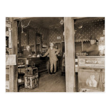 Cigar Store Interior, Circa 1900 Post Cards