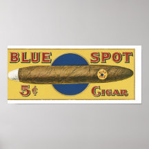 Cigare bleu de tache posters