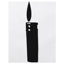 cigarette lighter with flame icon full color flyer