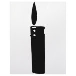 cigarette lighter with flame icon letterhead template