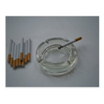 Cigarettes and ashtray Photo Post Cards