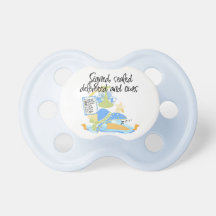 Cigogne bleue nôtres tétine de bébé
