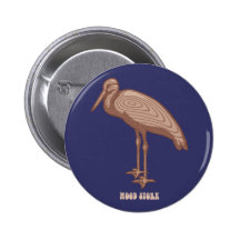 Cigogne en bois pin's