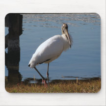 Cigogne en bois tapis de souris