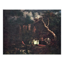 Cimetière juif par Ruisdael Jacob Isaaksz. Van (so Bristol