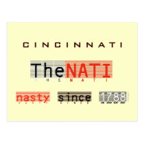 CINCINNATI Nasty Since 1788 Postcard postcards