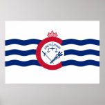 Cincinnati, Ohio, United States flag Posters