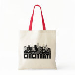 Cincinnati Skyline Tote Bags